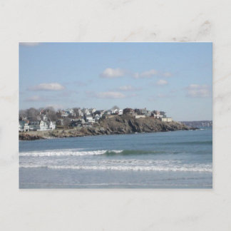 New England Beach Postkarte