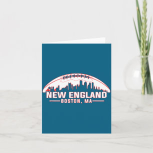 New England Boston Stadt Skyline Illustration Karte