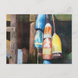 New England Buoy Coastal Postcard Einladungspostkarte