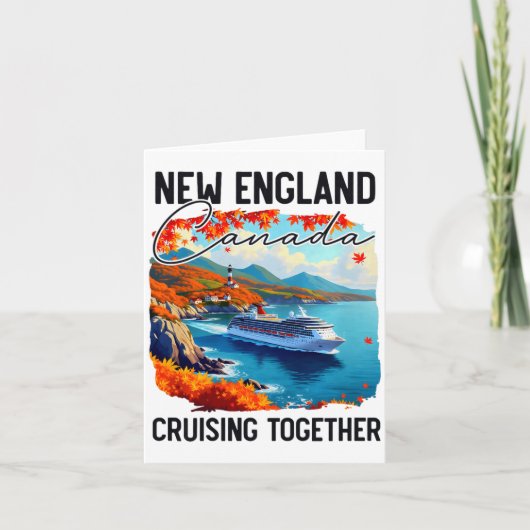 New England Canada Cruise, Cruising Together Fall Karte (Vorderseite)