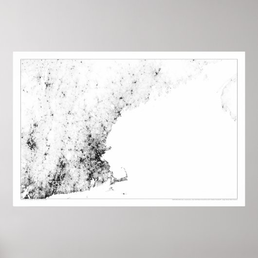 New England Census Dotmap Poster (Vorne)