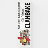 New England Clambake Lobster Boil Block Party Banner (Vertikal)