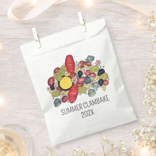 New England Clambake Lobster Boil Block Party Geschenktütchen (Ausgeschnitten)