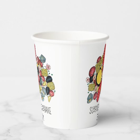 New England Clambake Lobster Boil Block Party Pappbecher (Rechts)