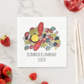 New England Clambake Lobster Boil Block Party Serviette (Beispiel)