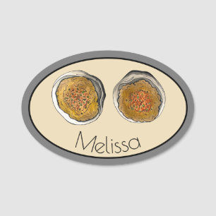 New England Clambake Rhode Island Stuffed Clams RI Namensschild