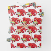 New England Clams Lobster Clambake Seafood Dinner Geschenkpapier Set (Beispiel)