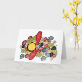 New England Clams Lobster Clambake Seafood Dinner Karte (Gelbe Blume)
