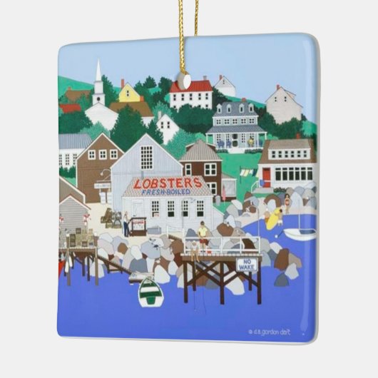 New England Coast Keramik Ornament (Links)
