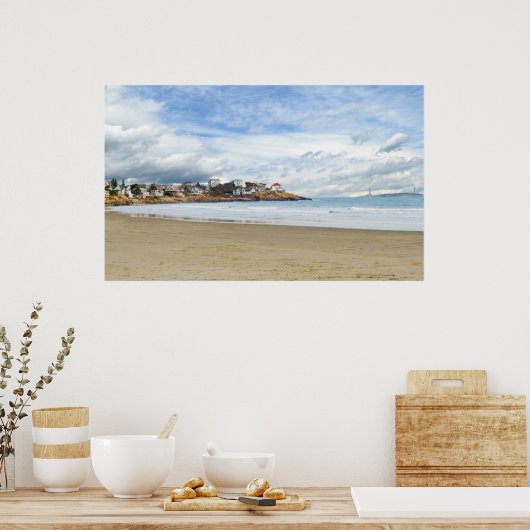 New England Coastal Scene Poster (Küche)