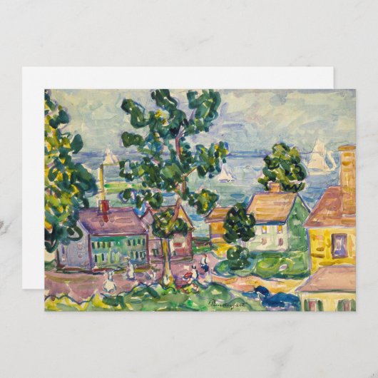 New England Coastal Village | Maurice Prendergast (Vorne/Hinten)
