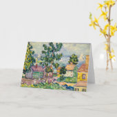 New England Coastal Village | Maurice Prendergast Karte (Gelbe Blume)