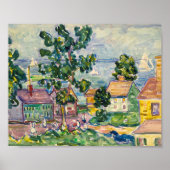 New England Coastal Village | Maurice Prendergast Poster (Vorne)
