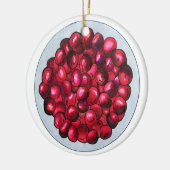 New England Cranberries Cranberry Bog Berries Keramik Ornament (Links)