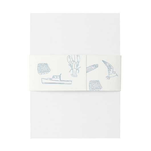 New England Einladungsbanderole (Rückseitenbeispiel)