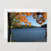 New England Fall Lake Postkarten (Vorne/Hinten)