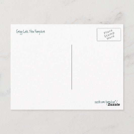 New England Fall Pond Postkarten (Rückseite)