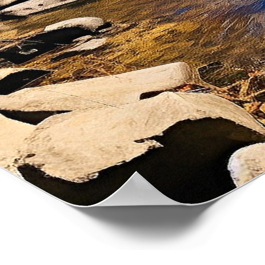 New England farbenprächtige Landschaft Poster (Ecke)