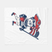 New England Football Mascot Fleecedecke (Vorderseite (Horizontal))
