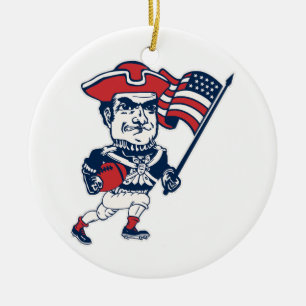 New England Football Maskottchen Keramik Ornament