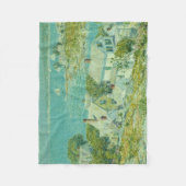 New England Headlands (Küstenlandschaft Art) Fleecedecke (Vorderseite)