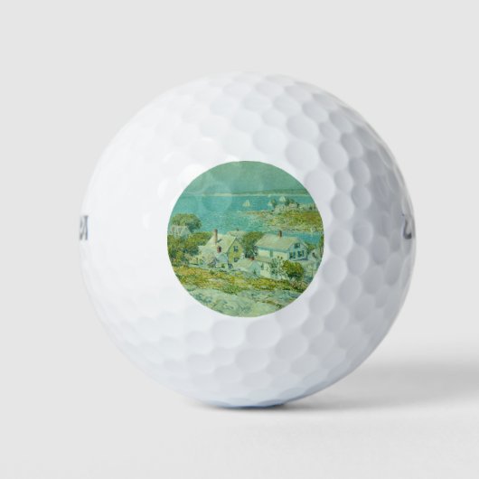 New England Headlands (Küstenlandschaft Art) Golfball (Vorderseite)