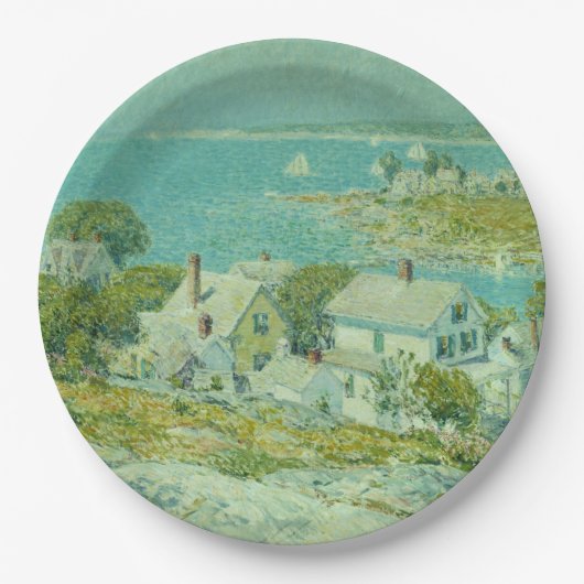 New England Headlands (Küstenlandschaft Art) Pappteller (Vorderseite)