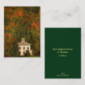 New England House - ATC Card Herbst Visitenkarte (Vorne/Hinten)