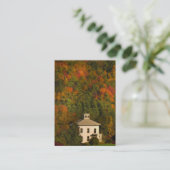 New England House - ATC Card Herbst Visitenkarte (Stehend Vorderseite)