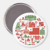 New England Icons Magnet (Vorderseite/Rückseite)