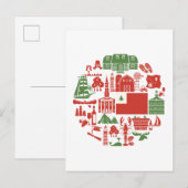 New England Icons Postkarte (Vorne/Hinten)
