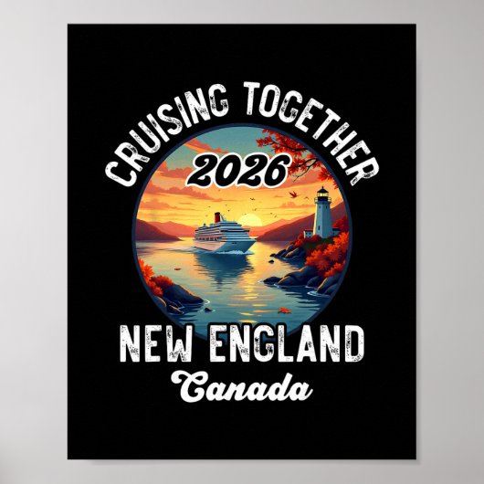 New England Kanada Kreuzfahrt2 Poster (Vorne)