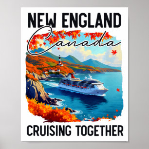 New England Kanada Kreuzfahrt, Gemeinsam auf Kreuz Poster