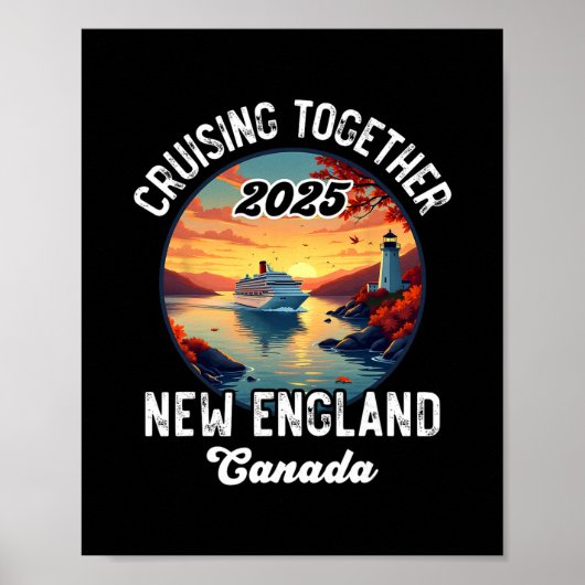 New England Kanada Kreuzfahrt Poster (Vorne)