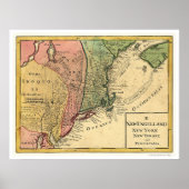 New England Karte 1759 Poster (Vorne)