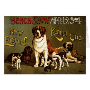 New England Kennel Club um 1890 Ausstellungsposter