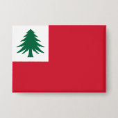 New-England-Kiefer-Flagge Button (Vorderseite)
