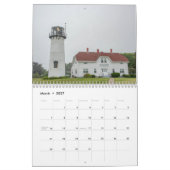 New England Lighthouse Calendar Kalender (Mär 2027)
