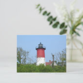 New England Lighthouse Postcard-Nauset Light Postkarte (Stehend Vorderseite)