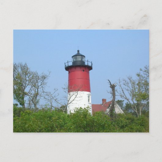 New England Lighthouse Postcard-Nauset Light Postkarte (Vorderseite)