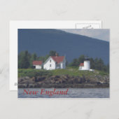New England Lighthouse Postkarte (Vorne/Hinten)