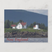 New England Lighthouse Postkarte (Vorderseite)