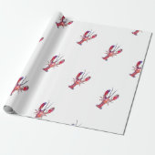 New England Lobster Gift Wrap Geschenkpapier (Ungerollt)