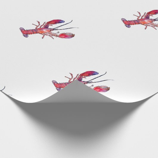 New England Lobster Gift Wrap Geschenkpapier (Ecke)