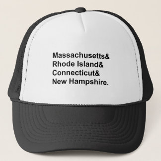 New England Massachusetts Rhode Island Etc. Staate Truckerkappe