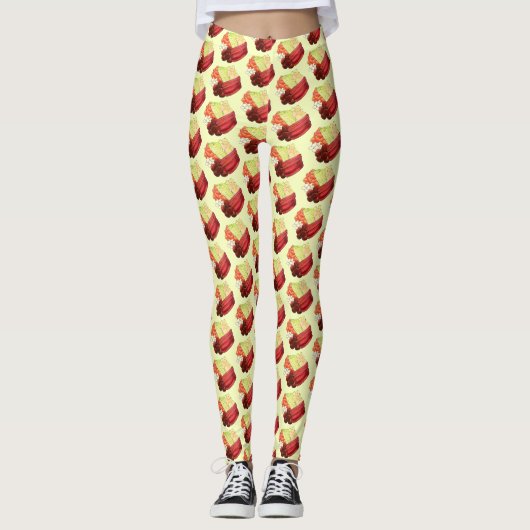 New England Meal Boiled Dinner Corned Beef Cabbage Leggings (Vorderseite)