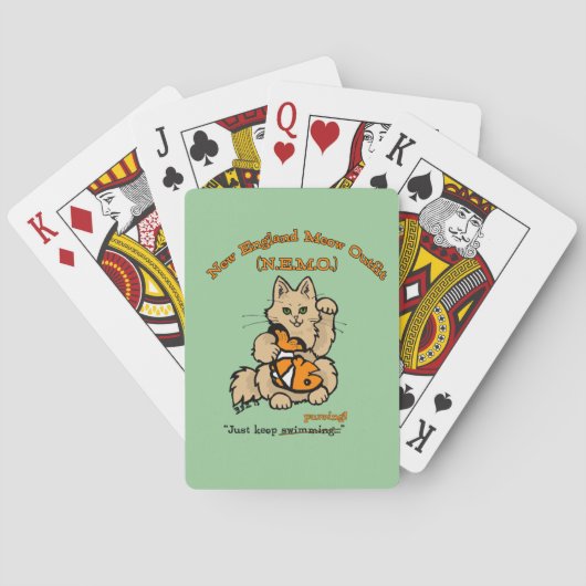 New England Meet Outfit Playing Cards Spielkarten (Rückseite)