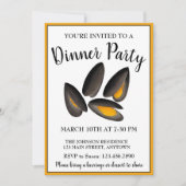 New England Mussels Beach Seafood Dinner Party Einladung (Vorderseite)