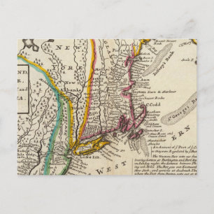 New England, New York, New Jersey und Pennsylvania Postkarte