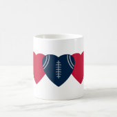 New England Patriots Football Heart Design Kaffeetasse (Mittel)